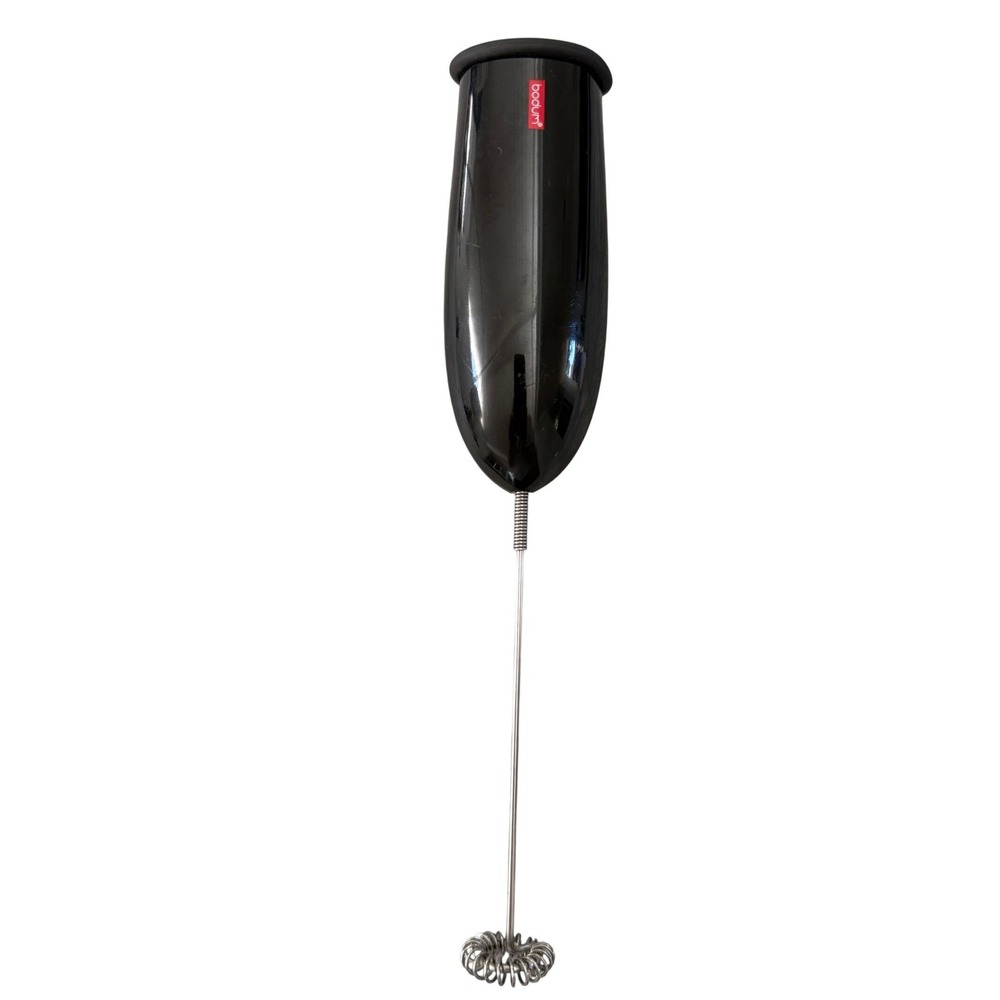 Bodum Battery Powered Milk Frother Black Handheld Coffee Foam Maker